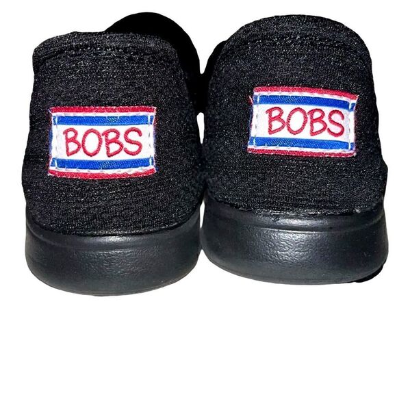BOBS from Skechers black memory foam stretch fit mesh slippers 6 - Picture 4 of 6